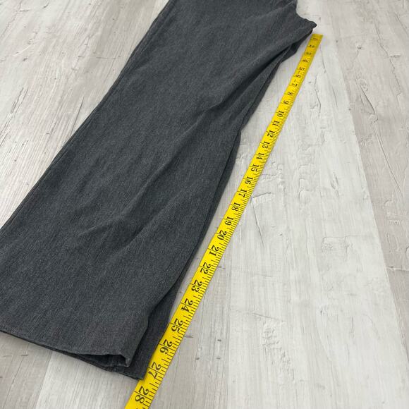 Fashion Bug Y2K Gray Mid Rise Straight Wide leg Work Dress Hemmed Pants 4 - Picture 11 of 13